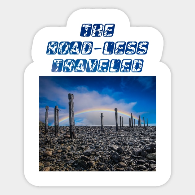 Road-less Traveled Sticker by Apatche